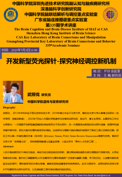 开发新型荧光探针-探究神经调控新机制